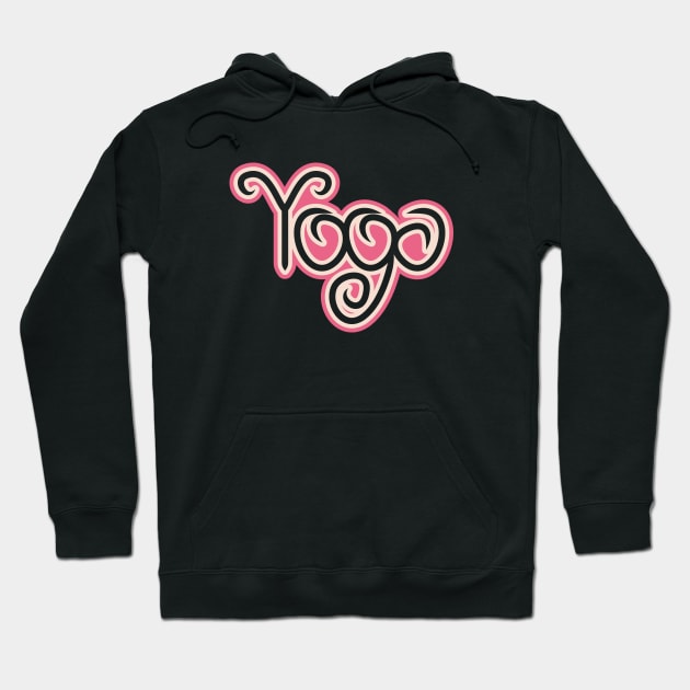 Creative and Cute Yoga Design Hoodie by jazzworldquest